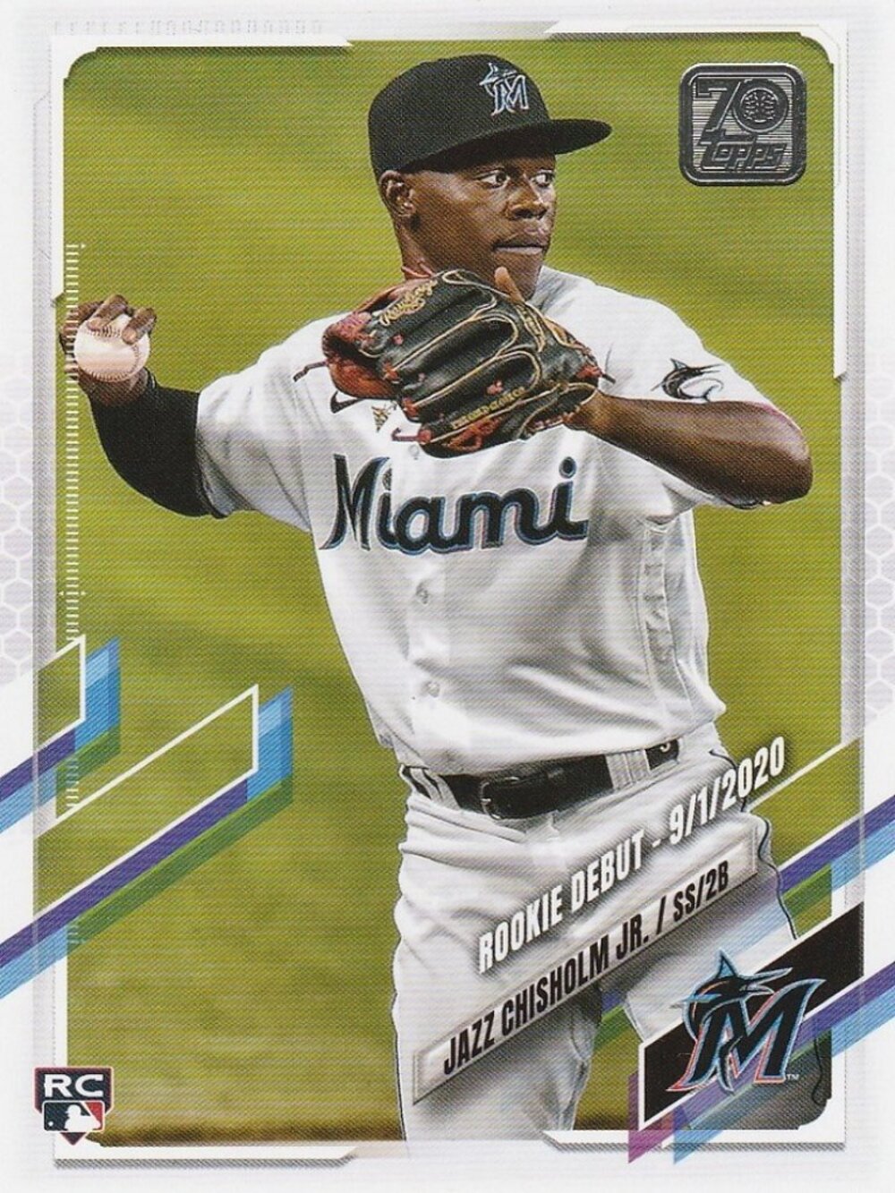 Jazz Chisholm Jr. - 2021 Topps 70th Anniversary Update Series Rookie Card
